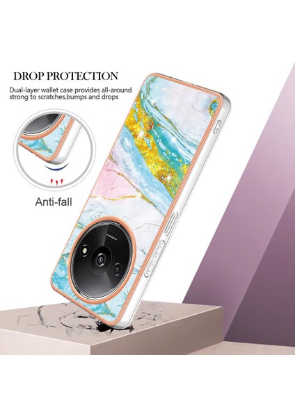 Xiaomi Redmi A3 Mermer Desen Yumuşak Tampon Koruma Için Kılıf Ince Tpu (Yurt Dışından) fırsatları