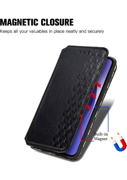 Samsung Galaxy Case 5g Flip Kapak Moda Tasarım Cüzdan Fonksiyonu (Yurt Dışından)
