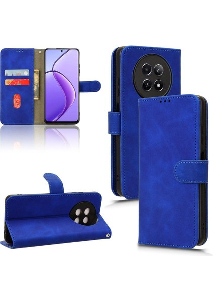 Kart Tutucu Kickstand ile Realme 12 5g Deri Folio Flip Case Için Kılıf (Yurt Dışından)