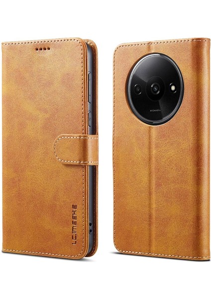 Xiaomi Redmi A3 Kart Yuvaları Cüzdan Tutucu ile Buzağı Doku Flip (Yurt Dışından)
