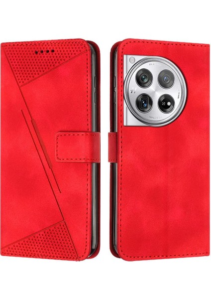 Oneplus 12 Için Kılıf 5g Kart Ekleme Pu Deri Yan Toka Tam Flip (Yurt Dışından)
