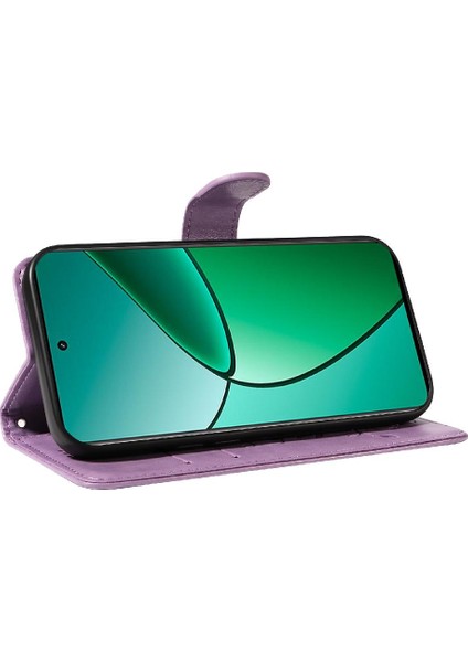 Realme 12 Plus Için Flip Case ve El Kayışı Yüksek Kalite ile Kart Yuvası (Yurt Dışından)