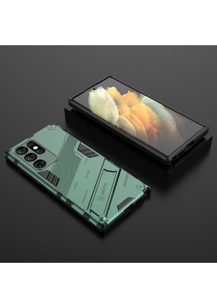 Samsung Galaxy S22 Ultra 5g Kickstand Sağlam Askeri Koruyucu Kılıf (Yurt Dışından) modelleri