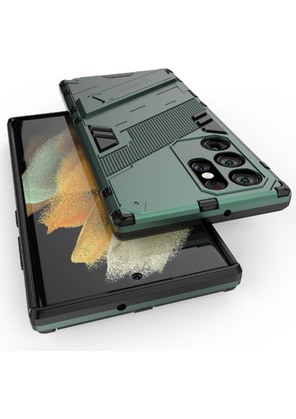 Samsung Galaxy S22 Ultra 5g Kickstand Sağlam Askeri Koruyucu Kılıf (Yurt Dışından) fırsatları