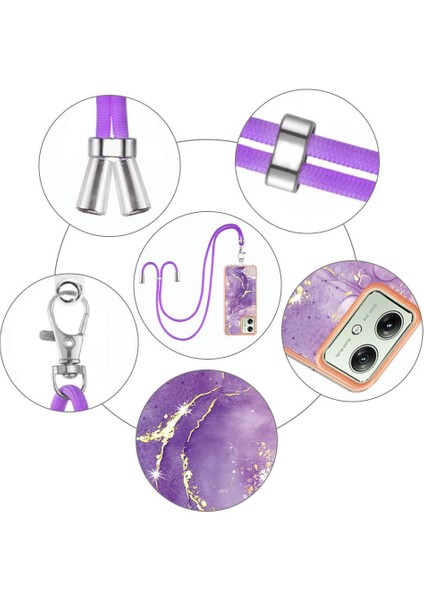 Motorola Moto G54 Tampon Anti-Scratch Yumuşak Crossbody Kordon Için Kılıf (Yurt Dışından) indirimleri