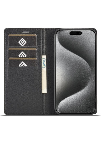 Kart Tutucu Kickstand ile IPhone 15 Pro Max Tam Koruma (Yurt Dışından)