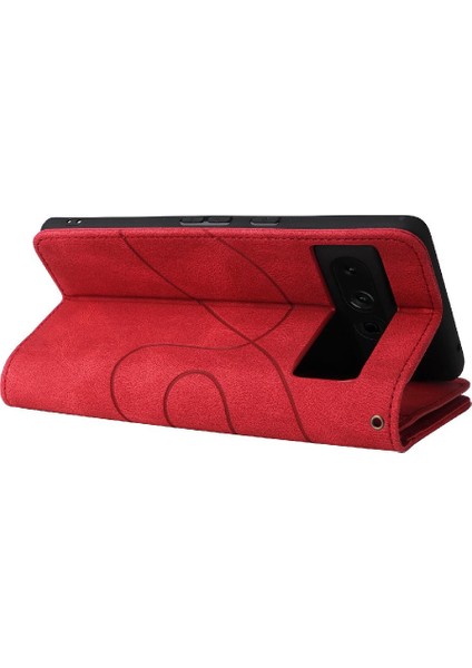 Kart Yuvası Standı Dokuz Kart Yuvaları Fermuar ile Google Piksel 7 Pro Için Kılıf (Yurt Dışından)