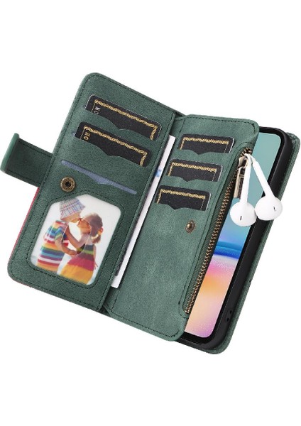 Samsung Galaxy A05S Kickstand Koruyucu Dokuz Kart Yuvaları Fermuar (Yurt Dışından) fırsatları