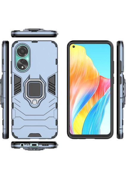 Oppo A58 4g Için Kılıf 360 &deg; Dönen Halka Darbeye Kapak Kickstand Askeri (Yurt Dışından) fırsatları