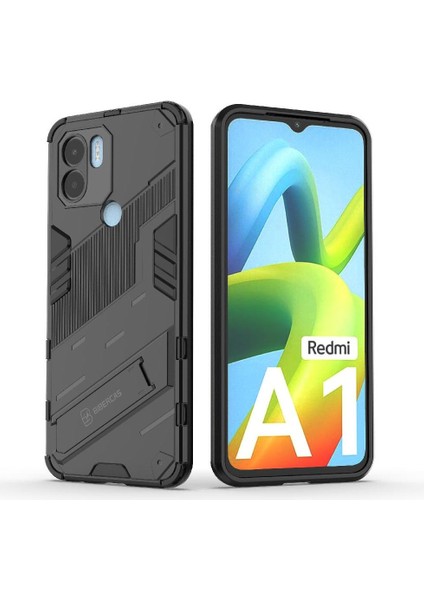 Xiaomi Redmi A1 Artı Kickstand Sağlam Askeri Koruyucu Kapak (Yurt Dışından)