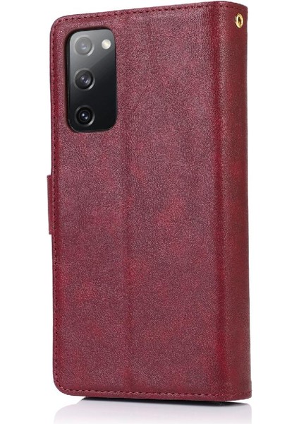 Samsung Galaxy S20 Fe Flip Kapak Için Kılıf Fermuarlı Cebi El Kayışı ile 9 (Yurt Dışından) modelleri