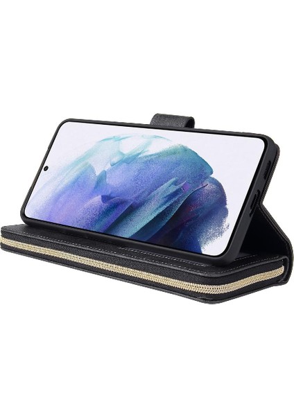 Samsung Galaxy S21 Kart Tutucu Cüzdan Durumda 9 Kart Yuvaları ile Flip (Yurt Dışından) fırsatları