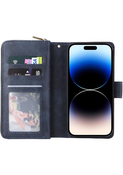 9 Kart ile El Kayışı Cüzdan Kılıf ile iphone 14 Pro Kart Tutucu Için Kılıf (Yurt Dışından) indirimleri