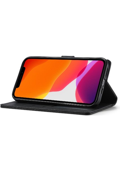 Tutucu Kart Yuvaları ile iphone 12 Mini Için Kılıf Cüzdan Buzağı Doku Flip (Yurt Dışından) fiyatları