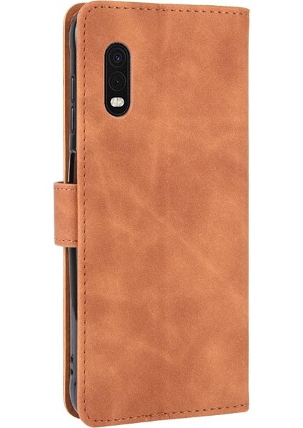 Samsung Galaxy Xcover Pro Için Kılıf Tam Koruma Deri Folio Kapak (Yurt Dışından)