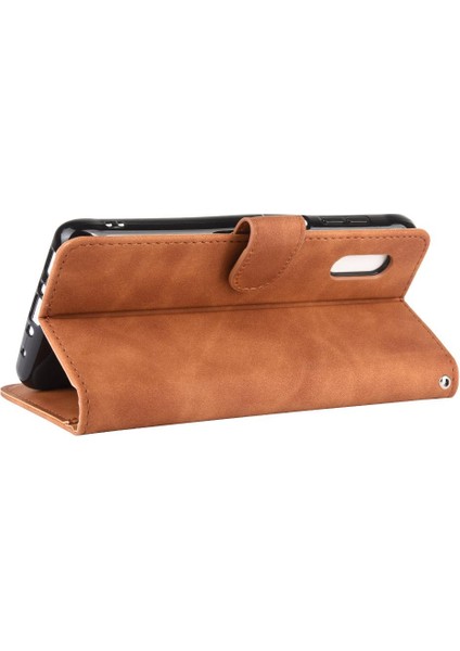 Samsung Galaxy Xcover Pro Için Kılıf Tam Koruma Deri Folio Kapak (Yurt Dışından)