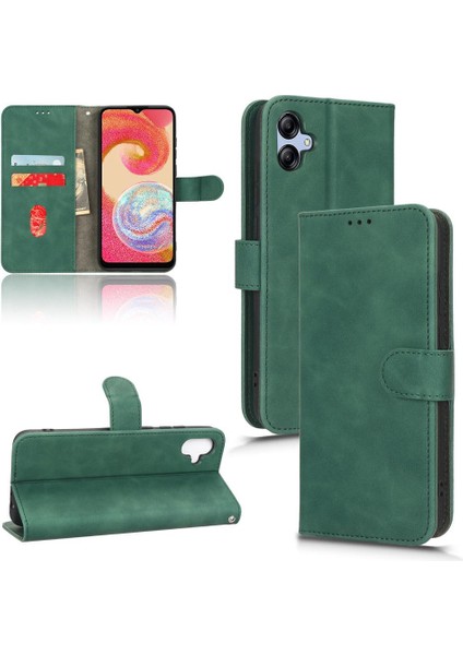 Samsung Galaxy A04E Kart Ekleme Deri Folio Flip Case ile (Yurt Dışından)