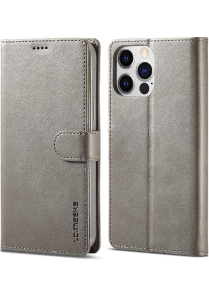Iphone 14 Için Kılıf Pro Max Kart Yuvaları Cüzdan Tutucu ile Buzağı Doku (Yurt Dışından)