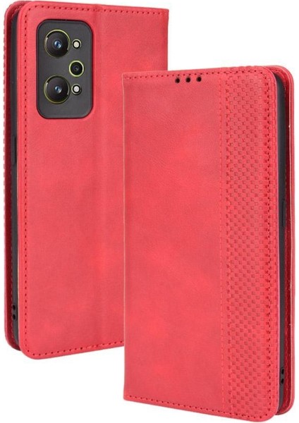 Realme Gt Neo 2 Pu Deri Manyetik Kapatma Cüzdan Için Kılıf (Yurt Dışından)