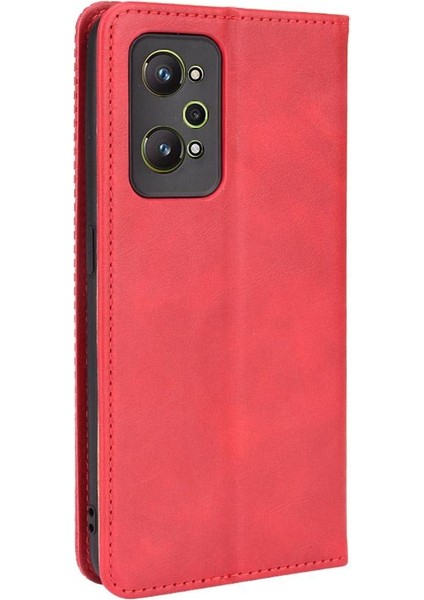 Realme Gt Neo 2 Pu Deri Manyetik Kapatma Cüzdan Için Kılıf (Yurt Dışından)