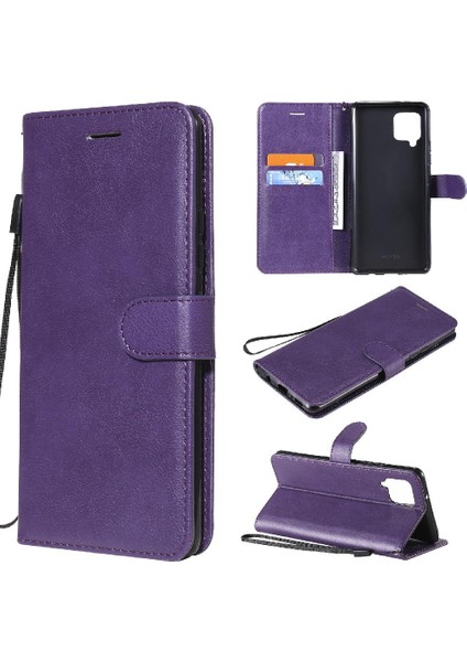 Samsung Galaxy Flip 5g Klasik Düz Renk Iş Cüzdan Için Flip Case (Yurt Dışından)