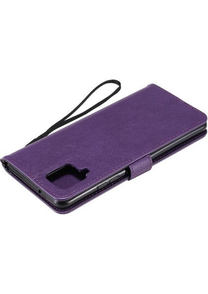 Samsung Galaxy Flip 5g Klasik Düz Renk Iş Cüzdan Için Flip Case (Yurt Dışından)