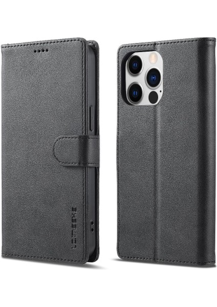 Tutucu ile iphone 15 Pro Max Buzağı Doku Yatay Flip Case (Yurt Dışından)