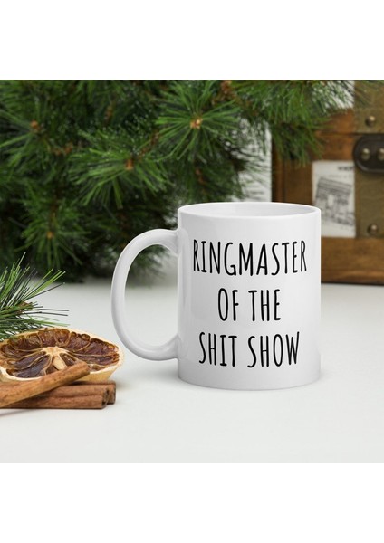 Bok Gösterisi Sirk Ustası Kahve Kupa - Komik Kahve Kupa - Sarcastic Mug -Ingilizce Kupa Bardağı