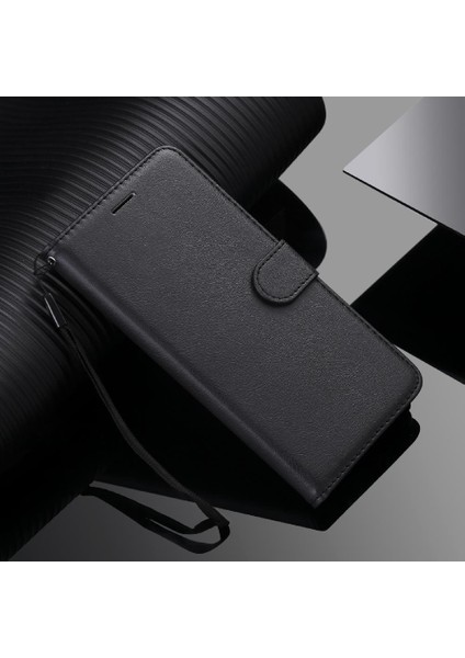 Kart Yuvası ile Samsung Galaxy M54 Için Flip Case Klasik Düz Renk Yüksek (Yurt Dışından)