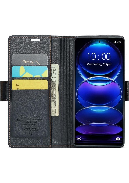 Xiaomi Poco X5 Pro 5g Anti Dolandırıcılık Kart Yuvası Cüzdan Durumda (Yurt Dışından)