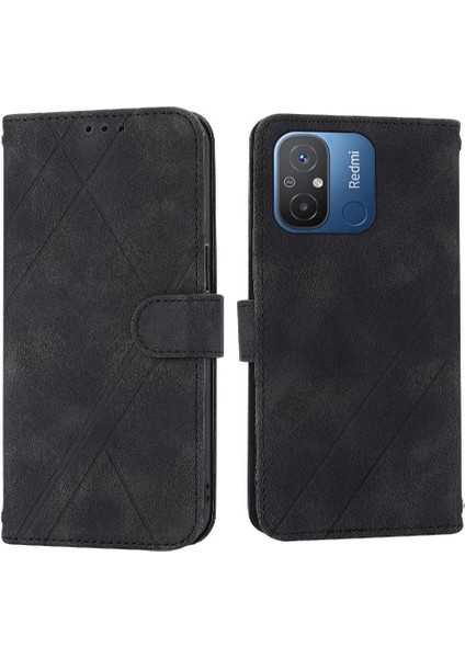Xiaomi Redmi 10C Için El Cüzdan Durumda Bilek Kayışı Kickstand Pu Kapak (Yurt Dışından)