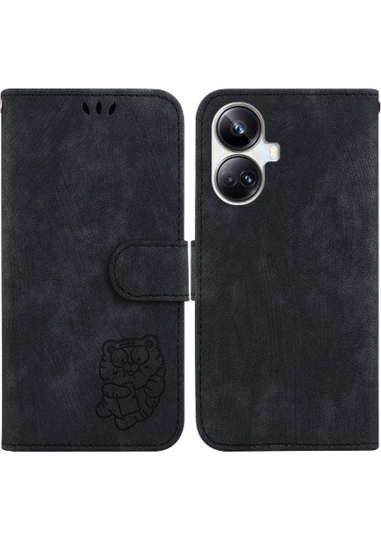 Realme 10 Pro Artı Flip Folio Kart Cep Cüzdan Kılıf Kabartmalı (Yurt Dışından)