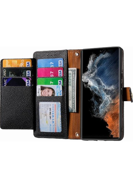 Samsung S23 Ultra Cüzdan Fermuar Aşk Kordon Deri Kılıf (Yurt Dışından) fırsatları
