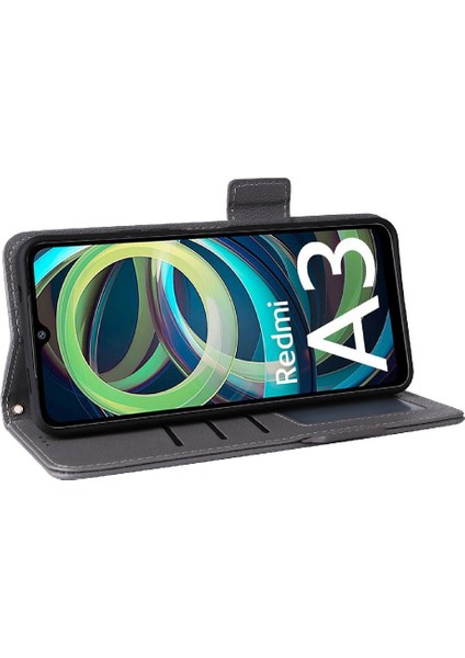 Xiaomi Redmi A3 Cüzdan Için Kılıf Yan Toka Pu Deri Manyetik Kart Yuvaları (Yurt Dışından) indirimleri