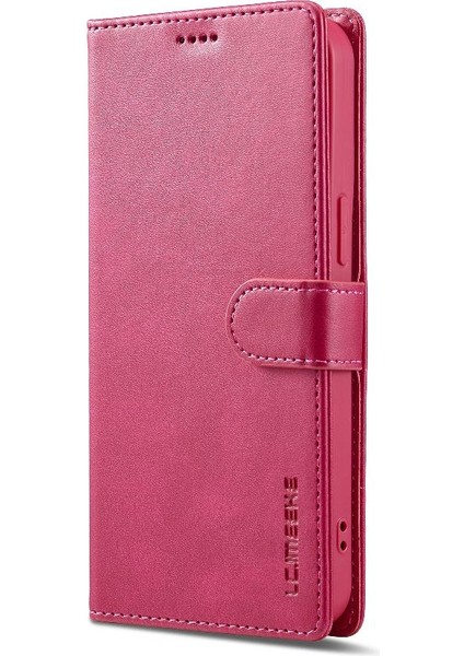 Tutucu ile iphone 15 Pro Max Buzağı Doku Yatay Flip Case (Yurt Dışından)