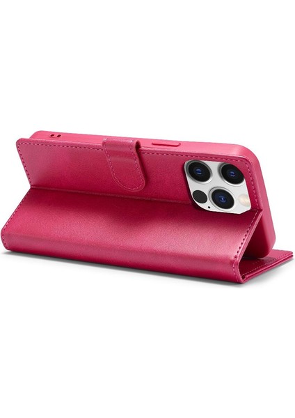 Tutucu ile iphone 15 Pro Max Buzağı Doku Yatay Flip Case (Yurt Dışından)