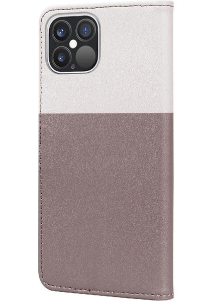 Iphone 12 Için Kılıf Pro Max Kapak Çevirin Cüzdan Basit Iş Deri Kılıf (Yurt Dışından)