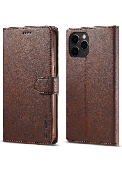 Iphone 12 Için Kılıf Pro Max Buzağı Doku Yatay Çevir Deri Kılıf ile (Yurt Dışından)