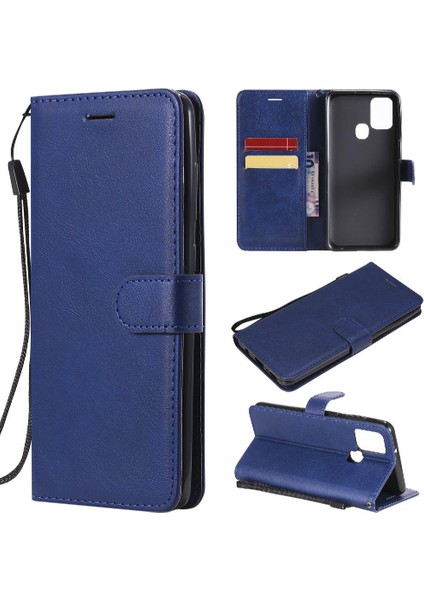 Kart Yuvası ile Samsung Galaxy A21S Için Flip Case Iş Cüzdan Telefon (Yurt Dışından)