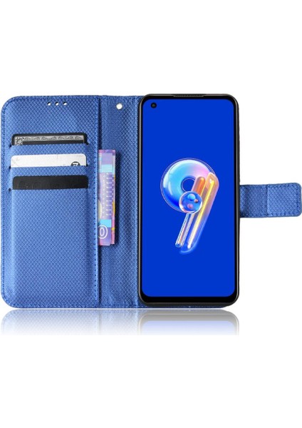 Asus Zenfone 9 Için Kılıf Manyetik Cüzdan Kart Tutucu Kickstand Kapak (Yurt Dışından)