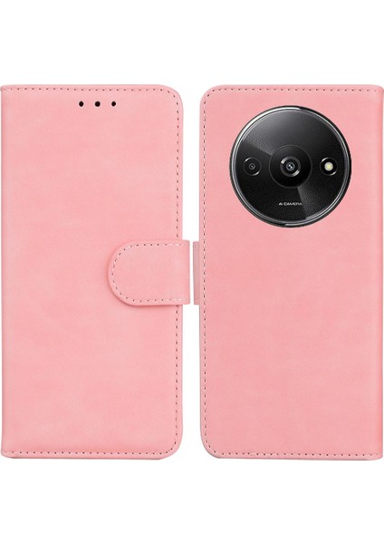 Xiaomi Redmi A3 Manyetik Premium Pu Deri Standı Tutucu Kart Yuvası (Yurt Dışından)