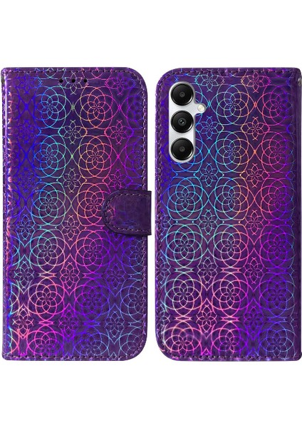 Samsung Galaxy A05S Cüzdan Durumda Glitter Renkli Kart Yuvası Standı (Yurt Dışından)