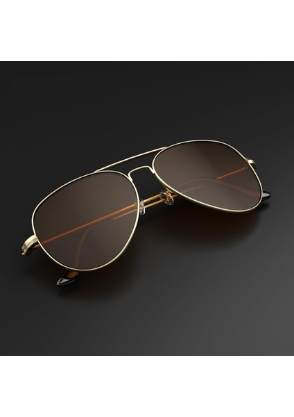 Polarize Aviator Damla Gold-Kahverengi Kadın Güneş Gözlüğü