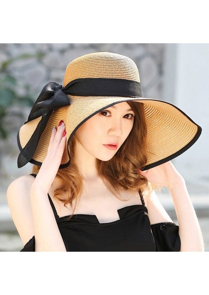 Vuitton Anti-Ultraviyole Kadın Şapkası - Turuncu (Yurt Dışından)