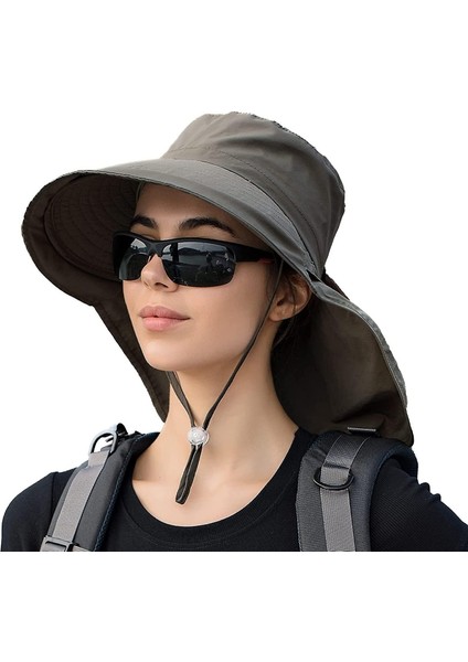 Lwxdd Kadın Günlük Şapka - Koyu Gri (Yurt Dışından)