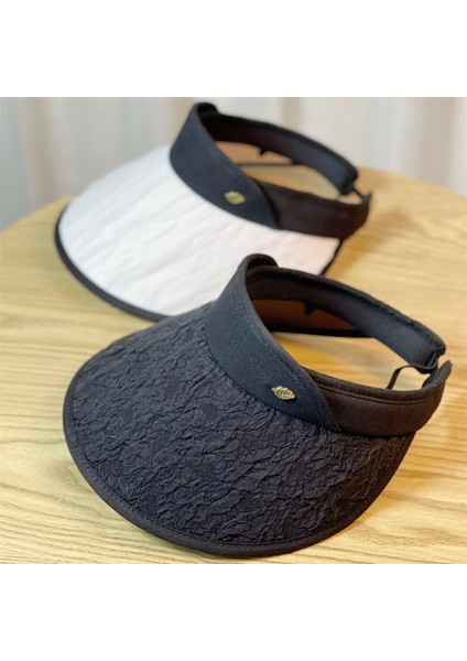 Pileli Geniş Kenarlı Boş Silindir Şapka Güneş Kremi Güneş Koruması Uv Güneş Şapkası (Yurt Dışından) indirimleri