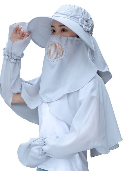 Büyük Kenarlı Güneş Şapkası Serin Şapka Uv Koruması Bisiklet Güneşlik Şapka (Yurt Dışından)