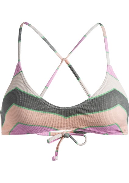 Vista Stripe Strappy Bra Kadın Bikini Üst fiyatları
