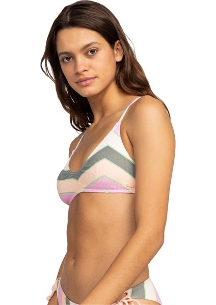 Vista Stripe Strappy Bra Kadın Bikini Üst modelleri