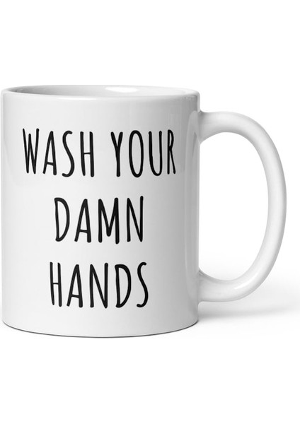 Lanet Ellerinizi Yıkayın Kupa - Komik Kahve Kupaları - Ellerinizi Yıkayın Kahve Kupa Ingilizce Kupa fiyatları